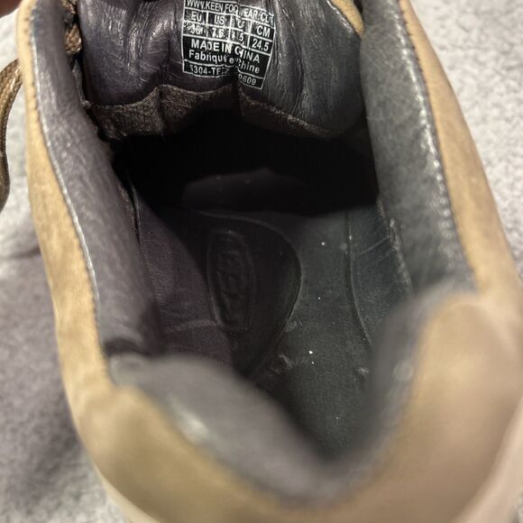 KEEN Womens US 7-1/2 EU 38 UK 5Leather Hiking Trail Walking Shoes Brown - Picture 7 of 8